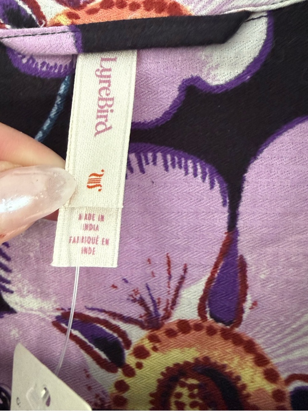 NWT Anthropologie LyreBird Leopard Floral Flannel Pajama Set Small 2-Piece - Picture 7 of 13